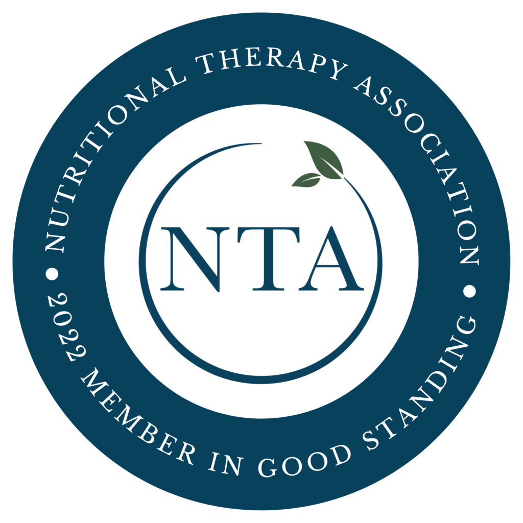 Nutritional Therapy Association Member in good standing badge